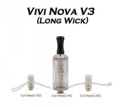 Uzun fitil ile Vivi Nova V3 Clearomizer